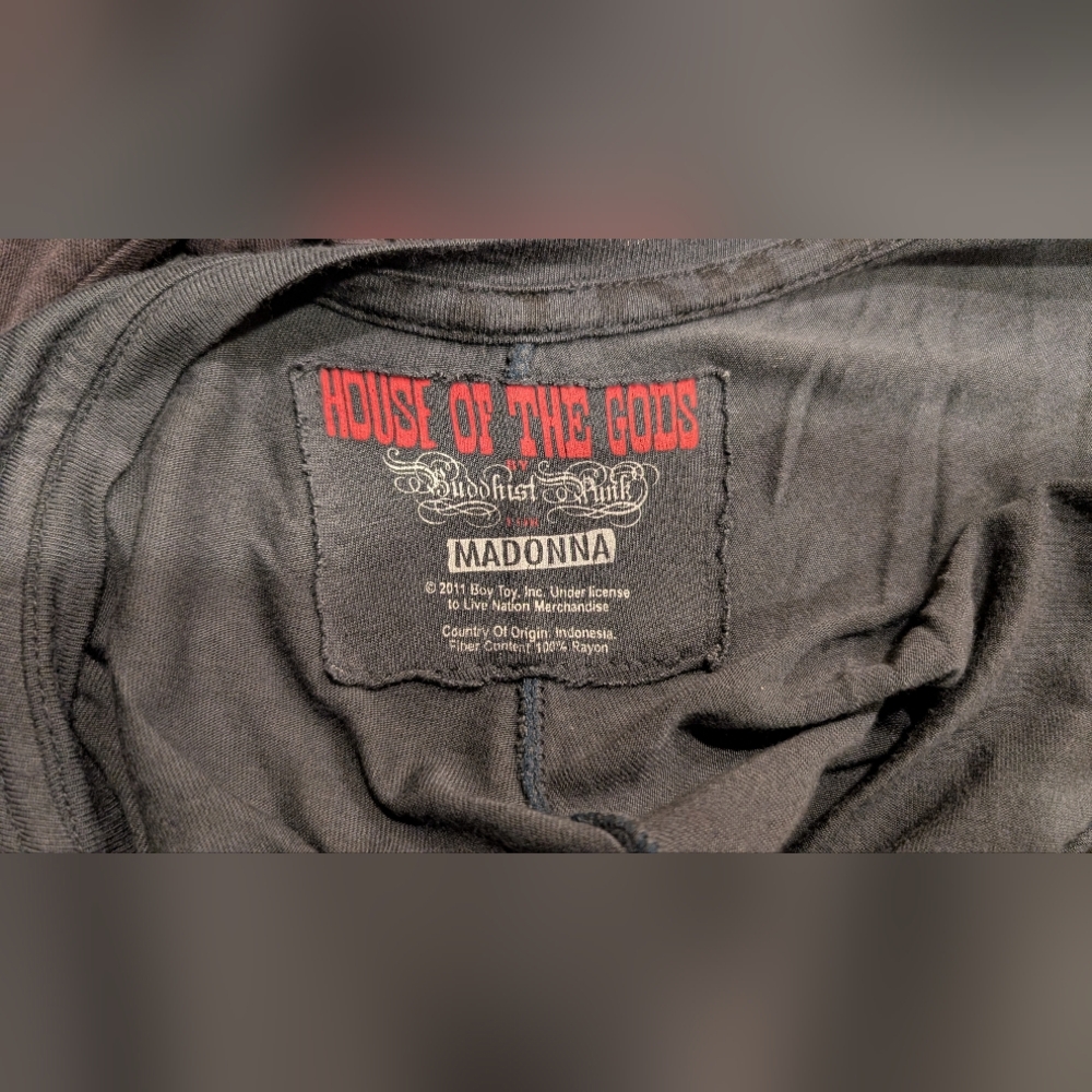 Madonna Charcoal Tee Beaded T-shirt - Picture 3 of 5